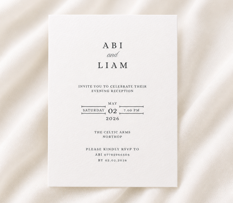 Evening Invitation - AI cleaned gallery image