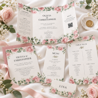 Z-fold Wedding Stationery Package - package guide image
